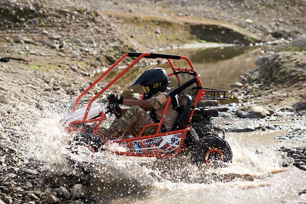 OEM electric go karts prepared for a U.S. dealer network