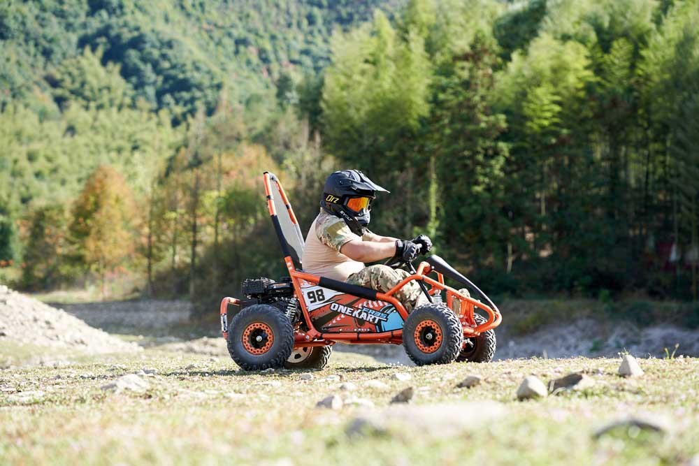 Gasoline Go Kart FR100GK detail view