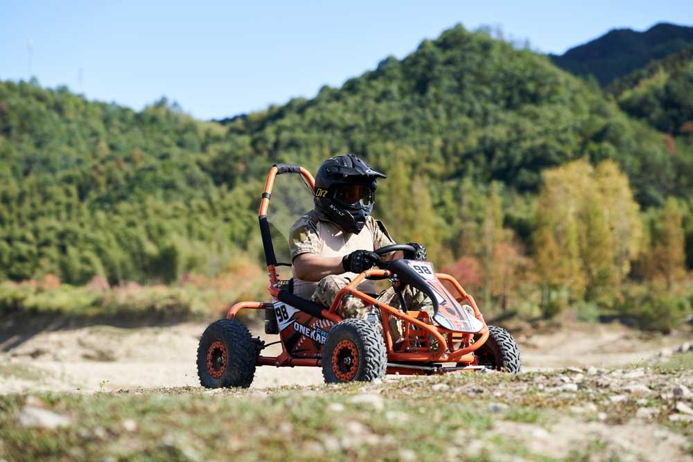 Gasoline Go Kart FR100GK detail view