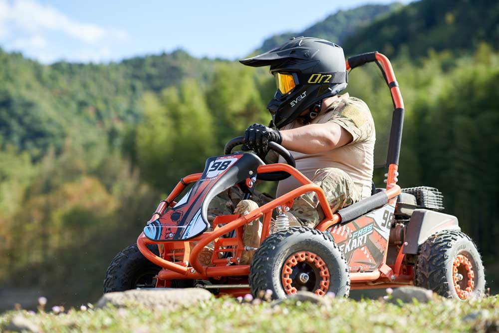 Gasoline Go Kart FR100GK detail view