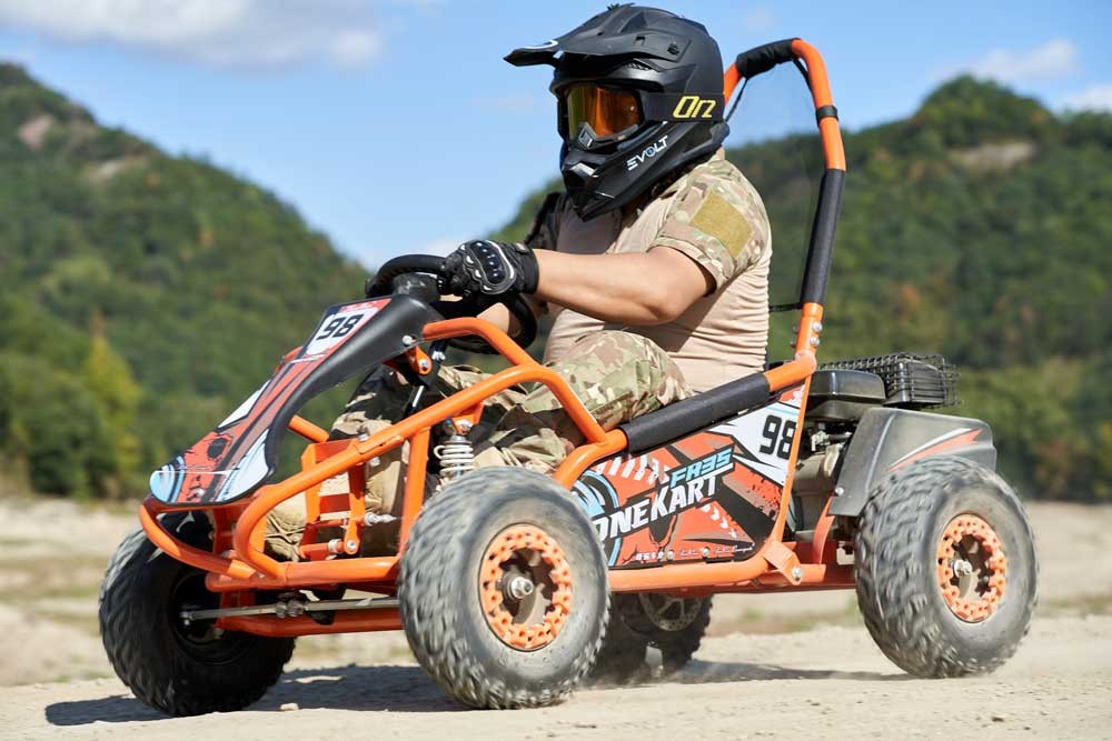 Gasoline Go Kart FR100GK detail view