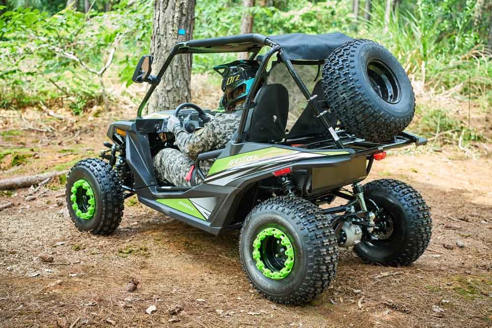 Electric Go Kart FR60DGK-6 rear axle and suspension