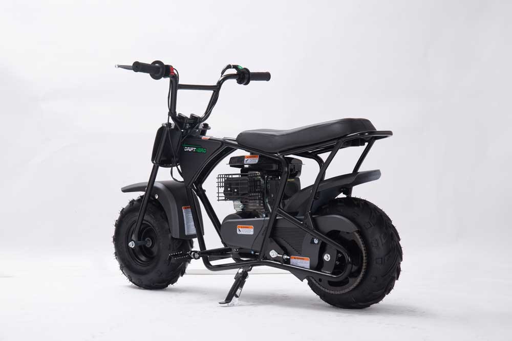 Gasoline Mini Bike FR100XMB rear three-quarter view