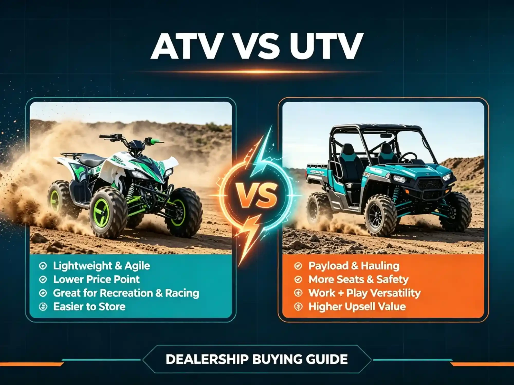 ATV vs UTV: Which is Right for Your Dealership? A Complete Comparison Guide